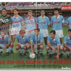 Coleccionismo deportivo: POSTER CELTA DE VIGO 1991/92 DON BALÓN
