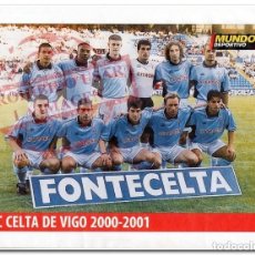 Coleccionismo deportivo: POSTER CELTA DE VIGO MUNDO DEPORTIVO 2000/01