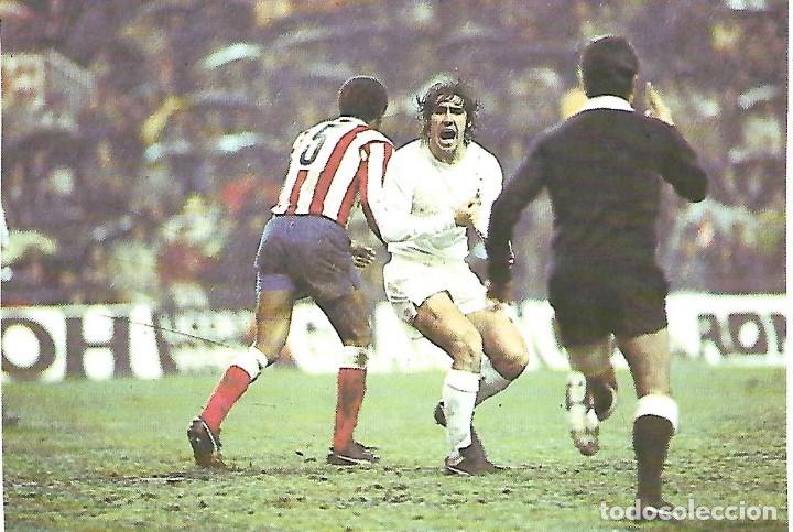 Collectionnisme sportif: REAL MADRID: Recorte de SANTILLANA protestando. 1980