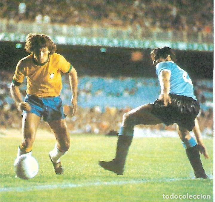 Collectionnisme sportif: SELECCI&Oacute;N DE F&Uacute;TBOL DE BRASIL: Recorte de ZICO en acci&oacute;n