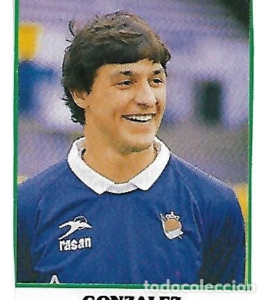 Collectionnisme sportif: REAL SOCIEDAD: Recorte de GONZ&Aacute;LEZ. Temporada 88-89