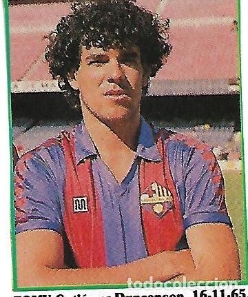Coleccionismo deportivo: BARCELONA ATL&Eacute;TICO ( BAR&Ccedil;A ): Recorte de TOMY. Temporada 88-89