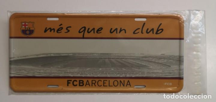 Coleccionismo deportivo: PLACA MATRICULA FCB BARCELONA MES QUE UN CLUB-SAMAR'T nro.31819791 AA-PRODUCTO LICENCIADO