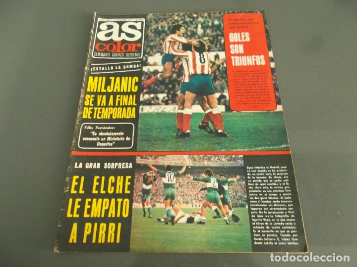 Coleccionismo deportivo: AS COLOR N&ordm;238 A&Ntilde;O 1975 POSTER CENTRAL C F.TARRASA N&ordm;233