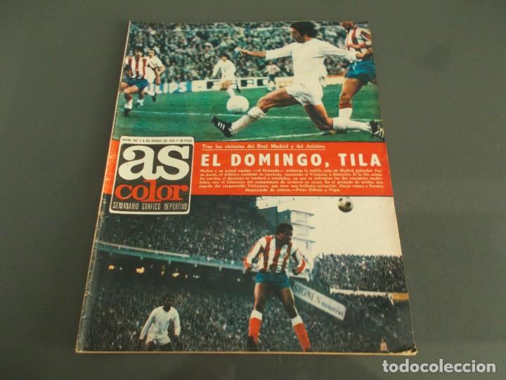 Coleccionismo deportivo: AS COLOR N&ordm;242 A&Ntilde;O 1976 POSTER CENTRAL AT.MADRID N&ordm;237
