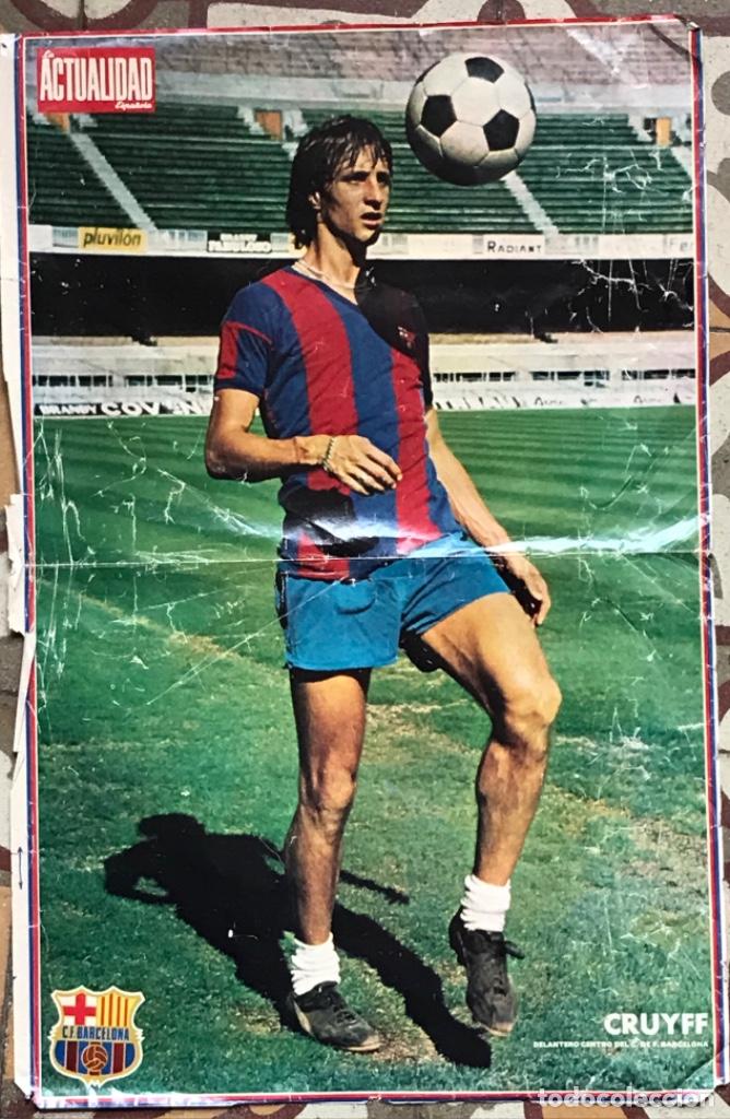 Collectionnisme sportif: CARTEL POSTER CRUYFF, FC BARCELONA, REVISTA ACTUALIDAD
