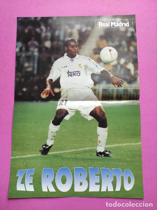 Coleccionismo deportivo: POSTER ZE ROBERTO 96 97 - REVISTA OFICIAL REAL MADRID 1996/1997