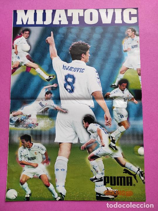 Coleccionismo deportivo: POSTER DOBLE PEDJA MIJATOVIC 96 97 - REVISTA OFICIAL REAL MADRID 1996/1997 ANDREA