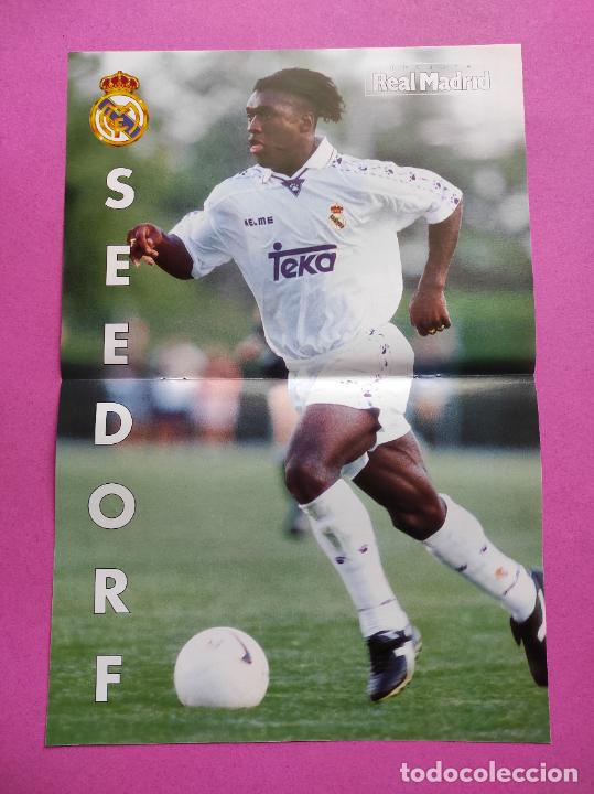 Coleccionismo deportivo: POSTER CLARENCE SEEDORF 96 97 - REVISTA OFICIAL REAL MADRID 1996/1997