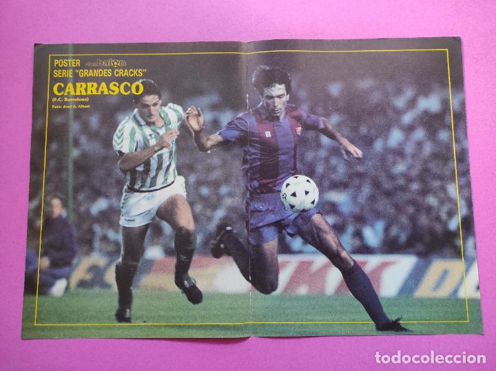 Coleccionismo deportivo: POSTER LOBO CARRASCO FC BARCELONA 88/89 - REVISTA DON BALON CRACKS LIGA 1988-1989 BAR&Ccedil;A