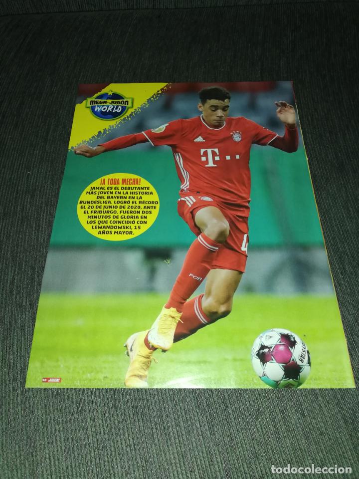 Coleccionismo deportivo: HOJA TIPO POSTER JAMAL MUSIALA BAYERN MUNCHEN JUGON 2021 2022 21 22 TAMA&Ntilde;O FOLIO