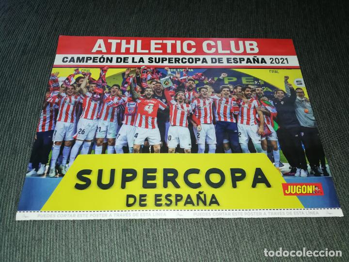 Sammelleidenschaft Sport: POSTER ATHLETIC BILBAO CAMPEON SUPERCOPA DE ESPA&Ntilde;A JUGON 2020 2021 20 21 TAMA&Ntilde;O FOLIO