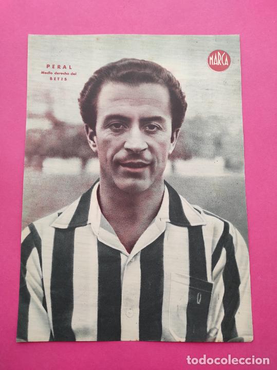 Coleccionismo deportivo: LAMINA MARCA PERAL REAL BETIS BALOMPIE - POSTER FUTBOL A&Ntilde;OS 40