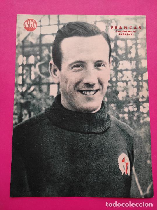 Coleccionismo deportivo: LAMINA MARCA FRANCAS CE SABADELL - POSTER FUTBOL A&Ntilde;OS 40