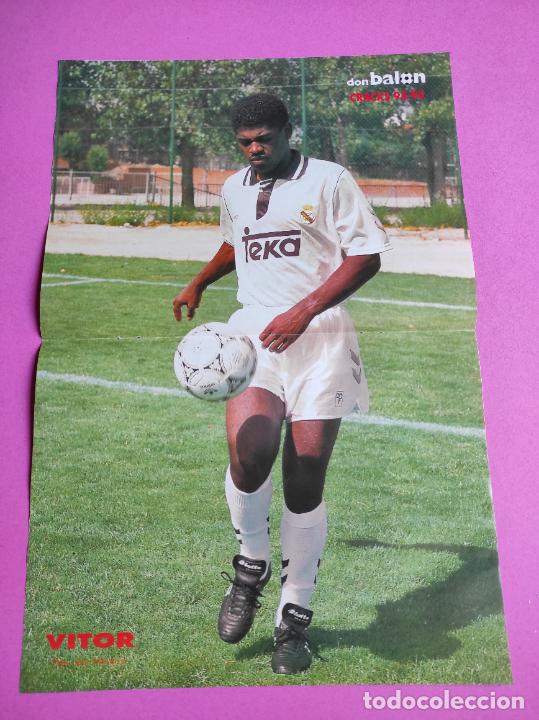 Coleccionismo deportivo: POSTER VITOR REAL MADRID 93/94 - REVISTA DON BALON CRACKS LIGA 1993/1994
