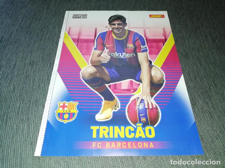 Collectionnisme sportif: DOBLE POSTER TRINCAO FC BARCELONA NEGREDO CADIZ JUGON 2020 2021 20 21 TAMA&Ntilde;O FOLIO