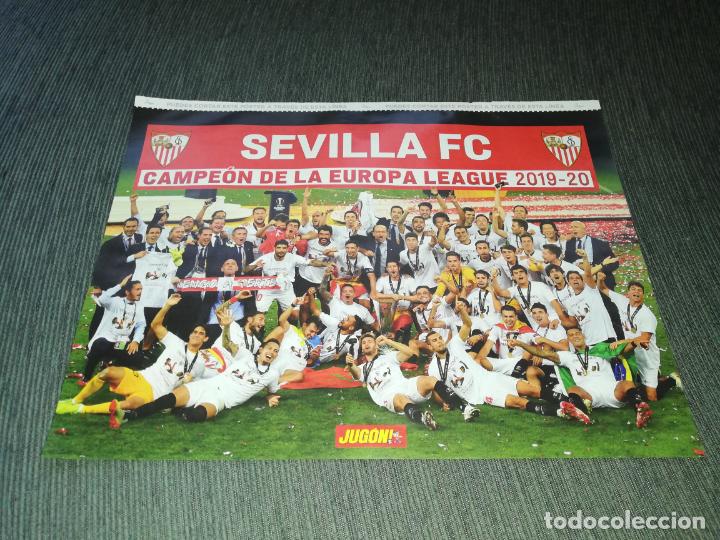 Collectionnisme sportif: DOBLE POSTER SEVILLA CAMPEON EUROPA LEAGUE CARVAJAL REAL MADRID JUGON 2020 2021 20 21 TAMA&Ntilde;O FOLIO