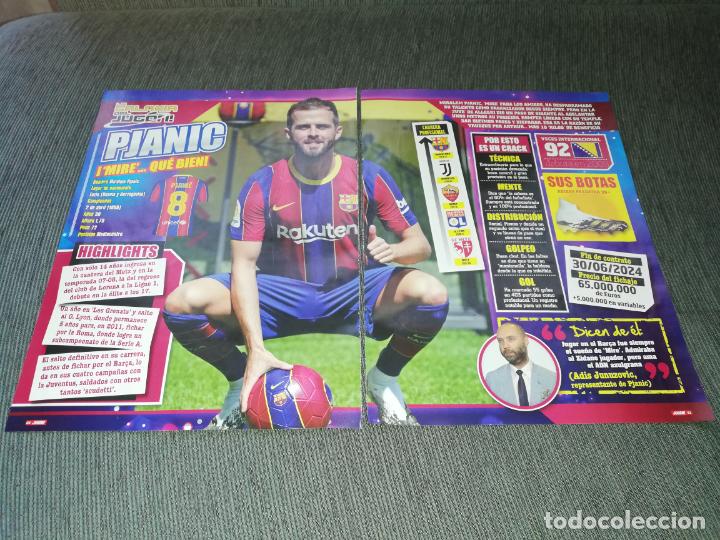 Collectionnisme sportif: HOJAS TIPO POSTER PJANIC FC BARCELONA RECORTES REVISTA JUGON 2020 2021 20 21 TAMA&Ntilde;O FOLIO