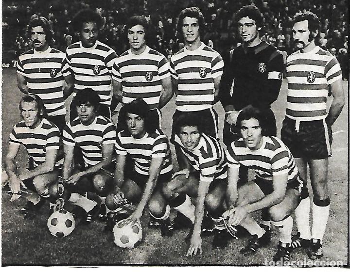 Coleccionismo deportivo: SPORTING CLUBE DE PORTUGAL: Recorte de un equipo de mediados de los a&ntilde;os 70