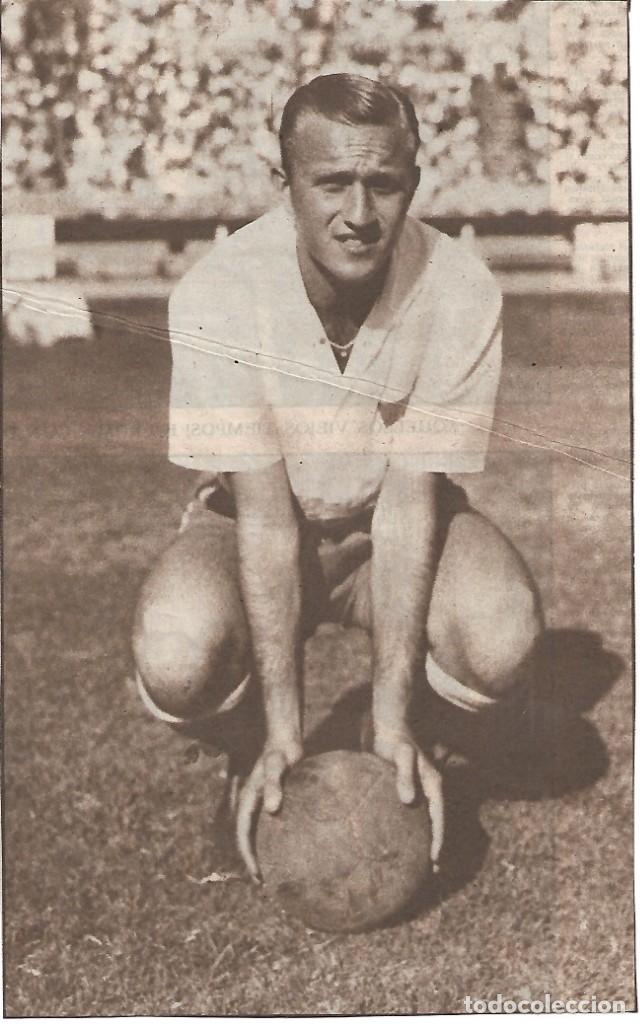 Coleccionismo deportivo: Gran recorte de JOS&Eacute; EMILIO SANTAMAR&Iacute;A con Nacional de Montevideo