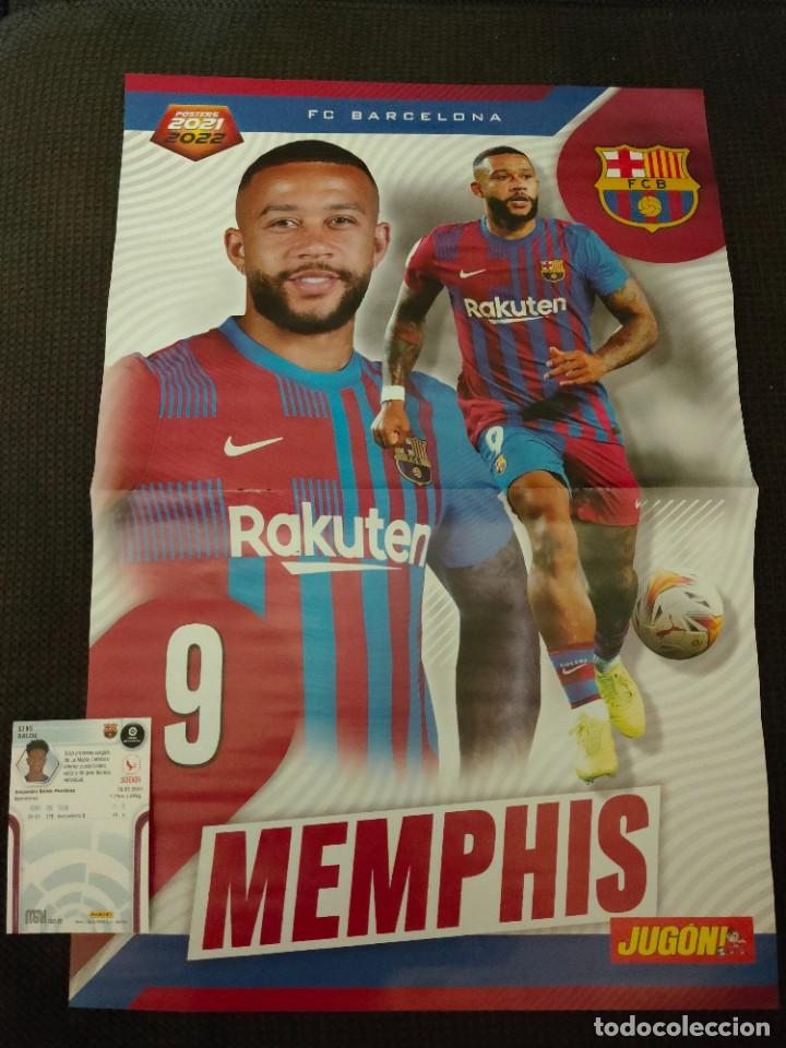 Collectionnisme sportif: Poster de Menphis Depay. FC Barcelona. Tama&ntilde;o doble foleo