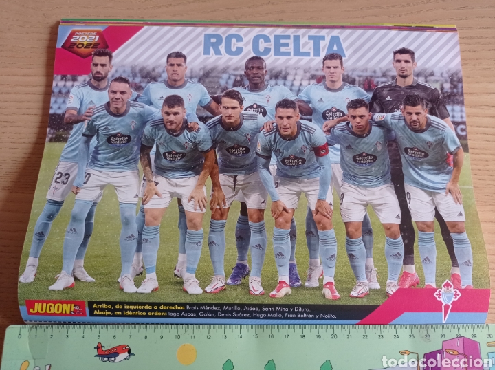 Collectionnisme sportif: F&Uacute;TBOL P&Oacute;STER ALINEACI&Oacute;N RC CELTA DE VIGO 2021 2022 REVISTA JUG&Oacute;N