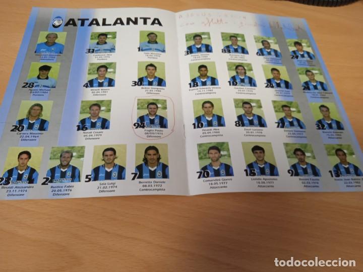 Collectionnisme sportif: Poster del Atalantap 2002-03. 30 x 21 cms. F&uacute;tbol