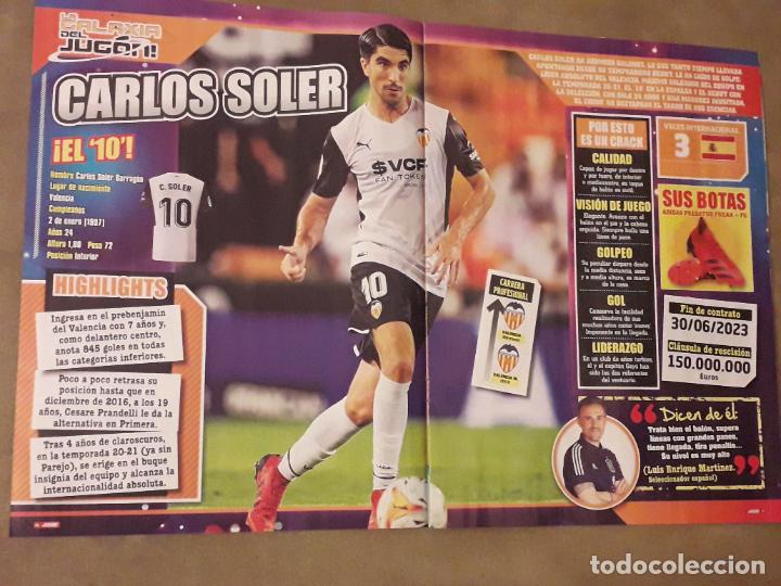 Coleccionismo deportivo: REVISTA JUG&Oacute;N, REPORTAJE POSTER CARLOS SOLER VALENCIA CF