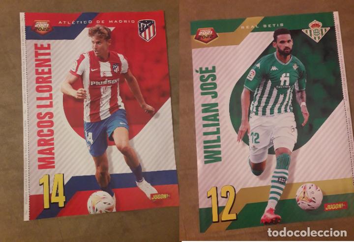 Coleccionismo deportivo: POSTER REVERSIBLE REVISTA JUGON, MARCOS LLORENTE ATLETICO MADRID / WILLEAN JOSE, REAL BETIS