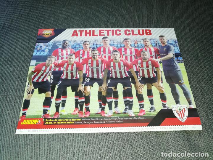 Coleccionismo deportivo: POSTER ALINEACION EQUIPO ATHLETIC BILBAO FALCAO RAYO VALLECANO JUGON 2021 2022 21 22 TAMA&Ntilde;O FOLIO