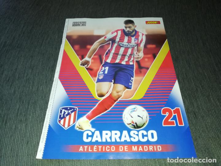 Sammelleidenschaft Sport: DOBLE POSTER CARRASCO AT MADRID RUBEN GARCIA OSASUNA JUGON 2020 2021 20 21 TAMA&Ntilde;O FOLIO