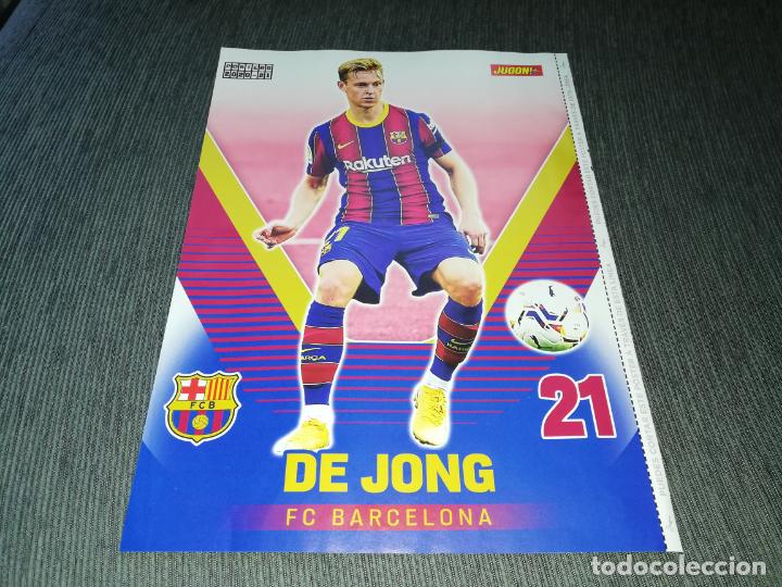 Collectionnisme sportif: DOBLE POSTER DE JONG FC BARCELONA VARANE REAL MADRID JUGON 2020 2021 20 21 TAMA&Ntilde;O FOLIO