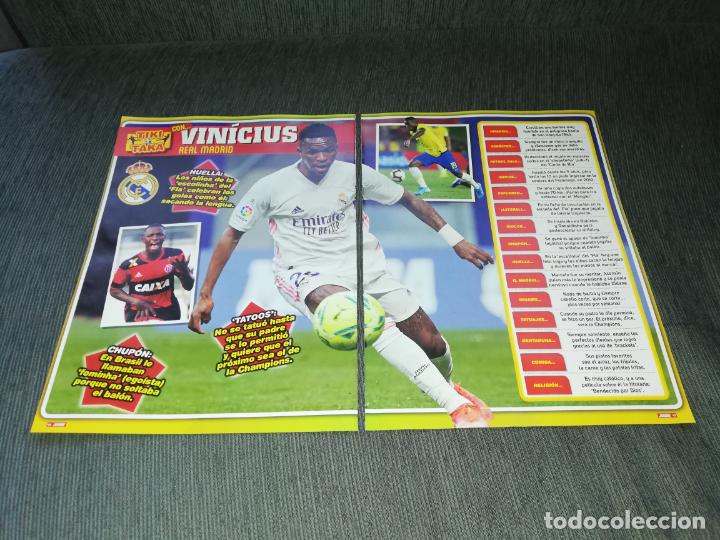 Collectionnisme sportif: HOJAS TIPO POSTER VINICIUS JUNIOR REAL MADRID RECORTES REVISTA JUGON 2020 2021 20 21 TAMA&Ntilde;O FOLIO