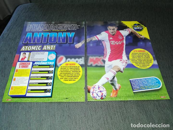 Coleccionismo deportivo: HOJAS TIPO POSTER ANTONY AFC AJAX RECORTES REVISTA JUGON 2020 2021 20 21 TAMA&Ntilde;O FOLIO