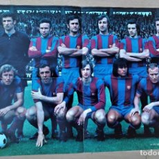 Coleccionismo deportivo: POSTER FC BARCELONA CAMPEON LIGA 73-74 CON JOHAN CRUYFF, 48 X 33 CM, PUBLICIDAD WILLIAMS.