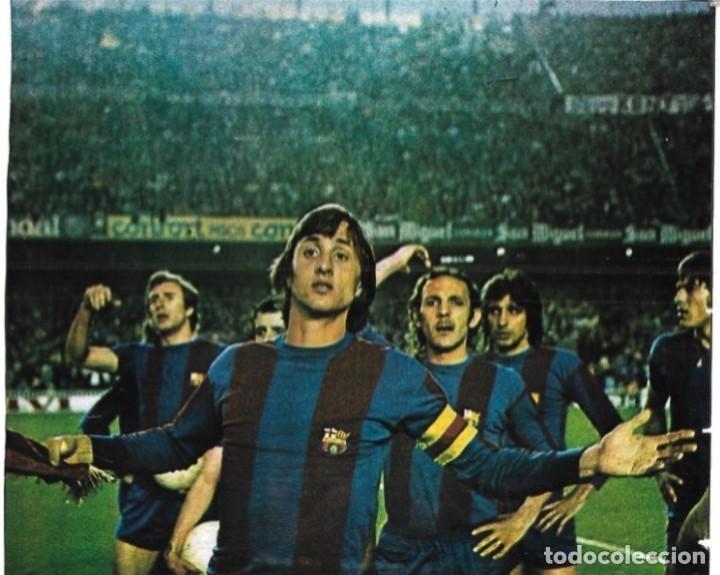 Coleccionismo deportivo: BAR&Ccedil;A: Gran recorte de Johan CRUYFF. 1975 - Foto 1