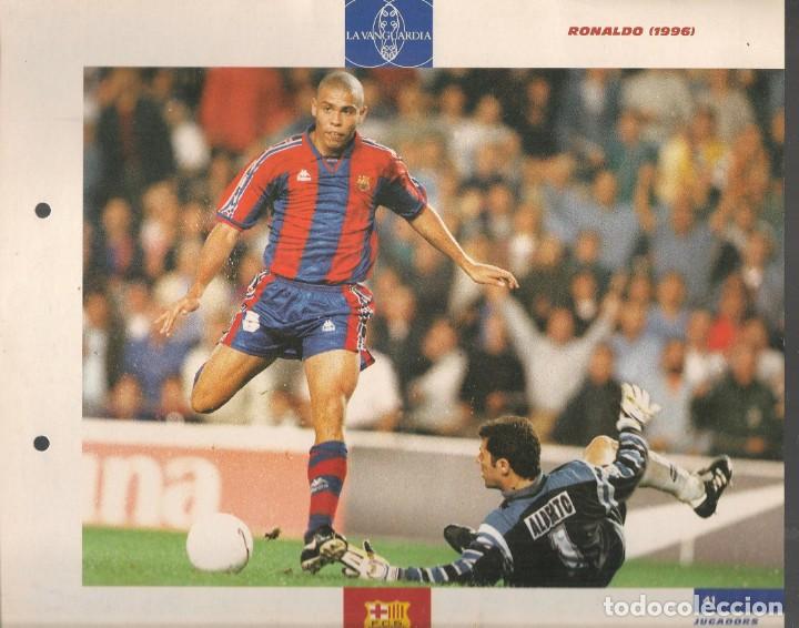 Collectionnisme sportif: POSTER / FICHA. N&ordm; 41. RONALDO (1996). LA VANGUARDIA. EL GRAN &Aacute;LBUM DEL BAR&Ccedil;A. (B/42)