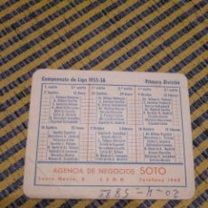 Coleccionismo deportivo: CALENDARIO DE LIGA 1955-1956. Lote 309218978