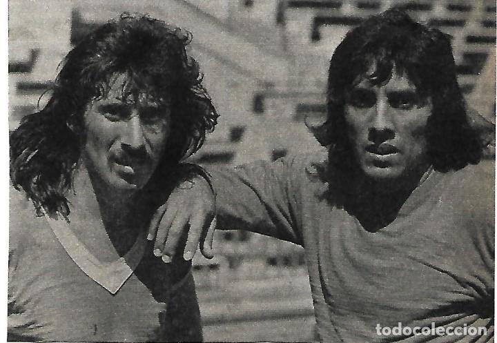 Sammelleidenschaft Sport: ATL&Eacute;TICO DE MADRID: Recorte de AYALA y HEREDIA. 1975