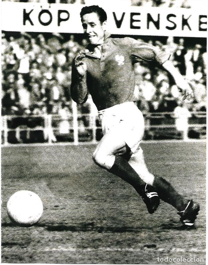 Collectionnisme sportif: SELECCI&Oacute;N DE F&Uacute;TBOL DE FRANCIA: L&aacute;mina de Raymond KOPA