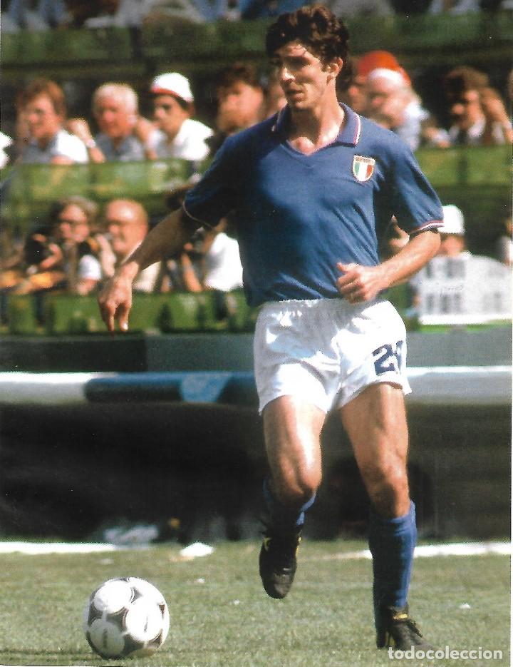 Collectionnisme sportif: SELECCI&Oacute;N DE F&Uacute;TBOL DE ITALIA: L&aacute;mina de PAOLO ROSSI