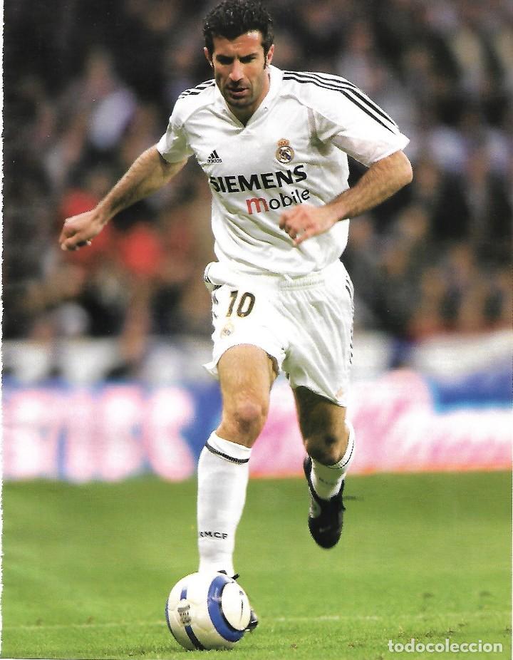 Collectionnisme sportif: REAL MADRID: L&aacute;mina de LU&Iacute;S FIGO