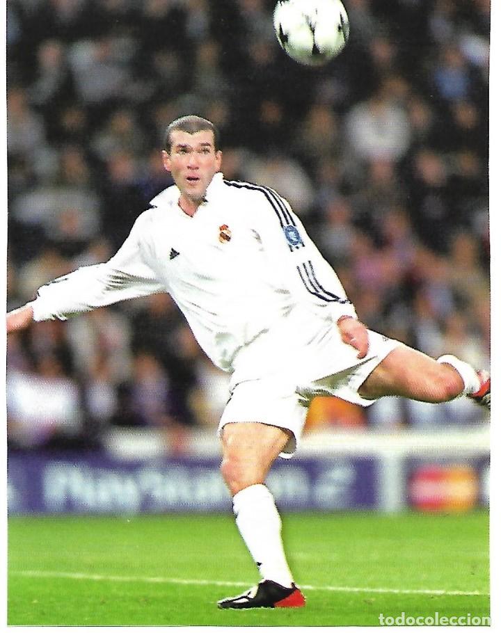 Coleccionismo deportivo: REAL MADRID: Recorte de ZINEDINE ZIDANE a punto de marcar el gol de la Novena en Glasgow