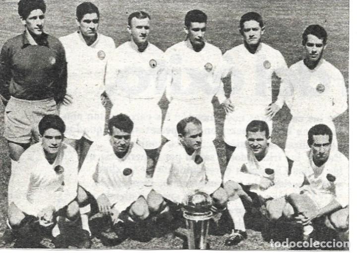 Collectionnisme sportif: REAL MADRID: Recorte del equipo Campe&oacute;n Intercontinental de 1960