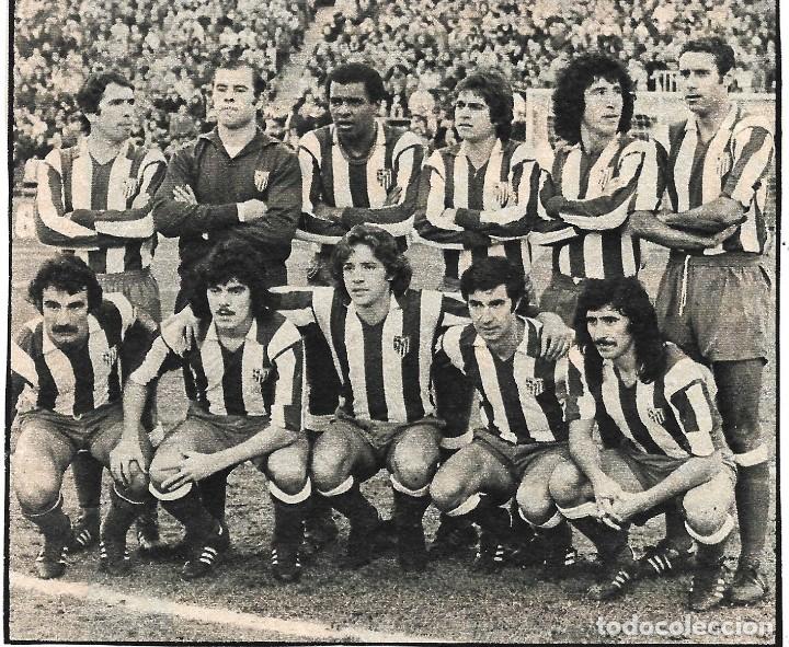Collectionnisme sportif: ATL&Eacute;TICO DE MADRID: Recorte de un equipo de la temporada 75-76