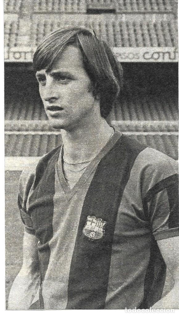 Coleccionismo deportivo: BAR&Ccedil;A: Recorte de Johan CRUYFF. 1975 - Foto 1