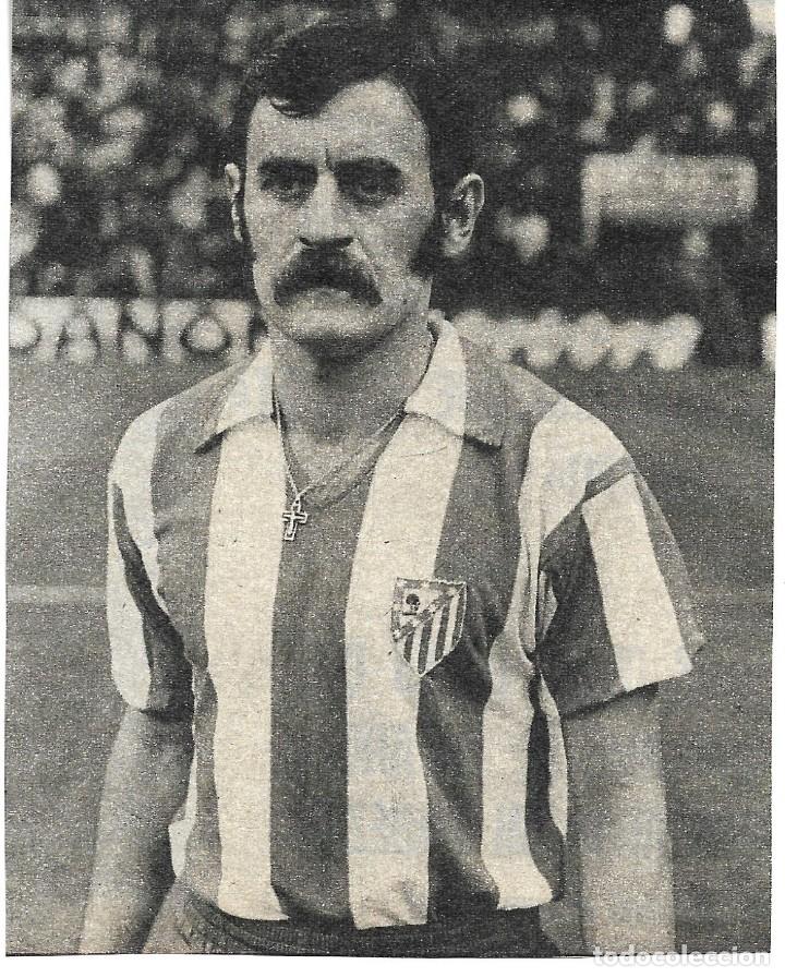 Collectionnisme sportif: ATL&Eacute;TICO DE MADRID: Recorte de LAGUNA. 1975