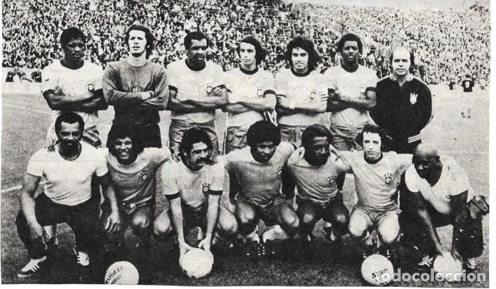 Collectionnisme sportif: SELECCI&Oacute;N DE F&Uacute;TBOL DE BRASIL: Recorte de un equipo de mediados de los a&ntilde;os 70
