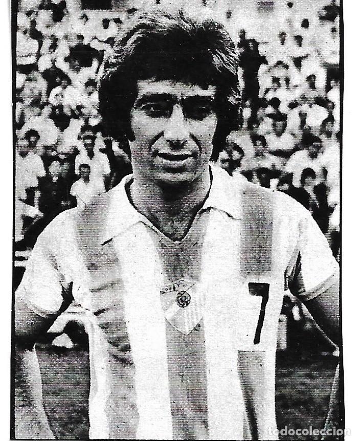 Collectionnisme sportif: CD. M&Aacute;LAGA: Recorte de RA&Uacute;L CASTRONOVO.1975