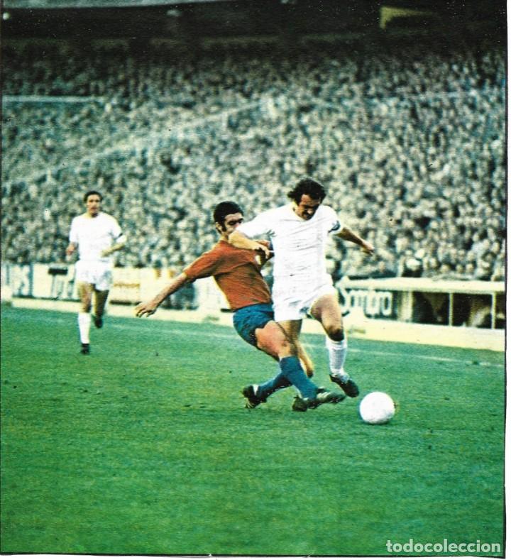 Collezionismo sportivo: REAL MADRID: Recorte de PIRRi en pugna con el unionista Huerta. 1975